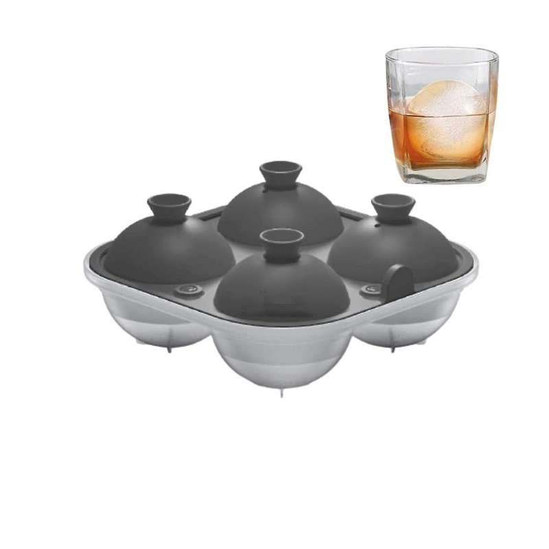 Spherical Ice Easy to Fill Round Silicone Ice Tray, Perfect Spherical Craft Ice Maker Suitable For