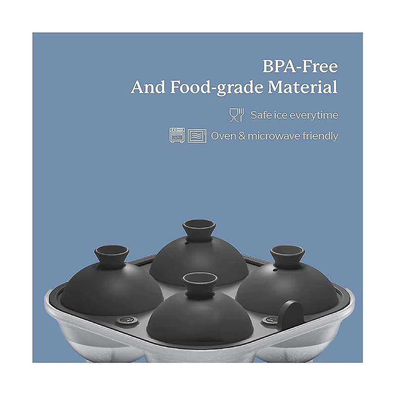 Spherical Ice Easy to Fill Round Silicone Ice Tray, Perfect Spherical Craft Ice Maker Suitable For