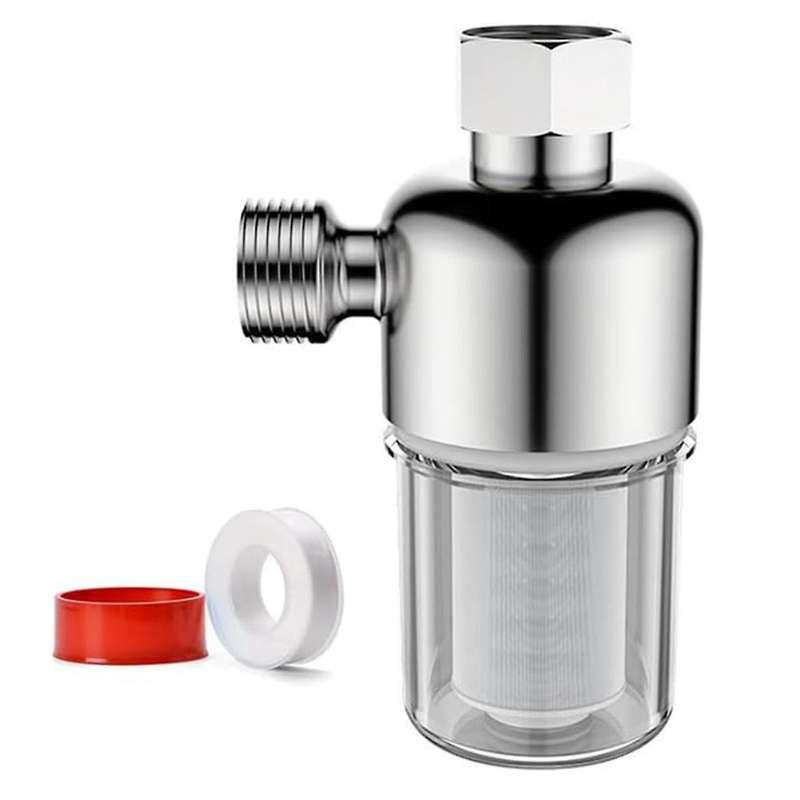 Spin Down Sediment Filter, Reusable Sink Water Filter, for Water Heater Washing Machine Dishwasher