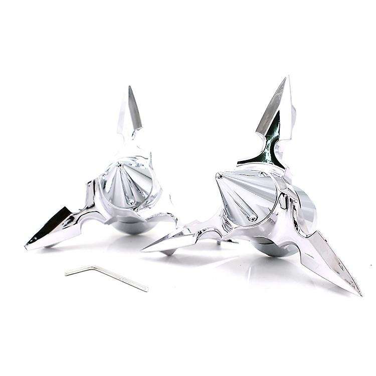 Spinning Front Axle Cap Nut Covers for Touring VRSC XG Softail V-Rod Road Street Glide Silver
