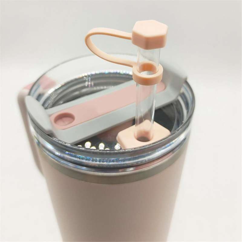 Spill Stopper for 2.0 Set of 4 Silicone Leak Proof Stopper Cup Accessory Straw Cover Round&Trapezoid