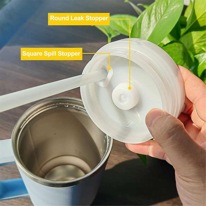Spill Stopper Set for 2.0/1.0 40oz 30oz, Accessories Straw Cover Cap, Fix Leak Stopper Lid Spill Plu