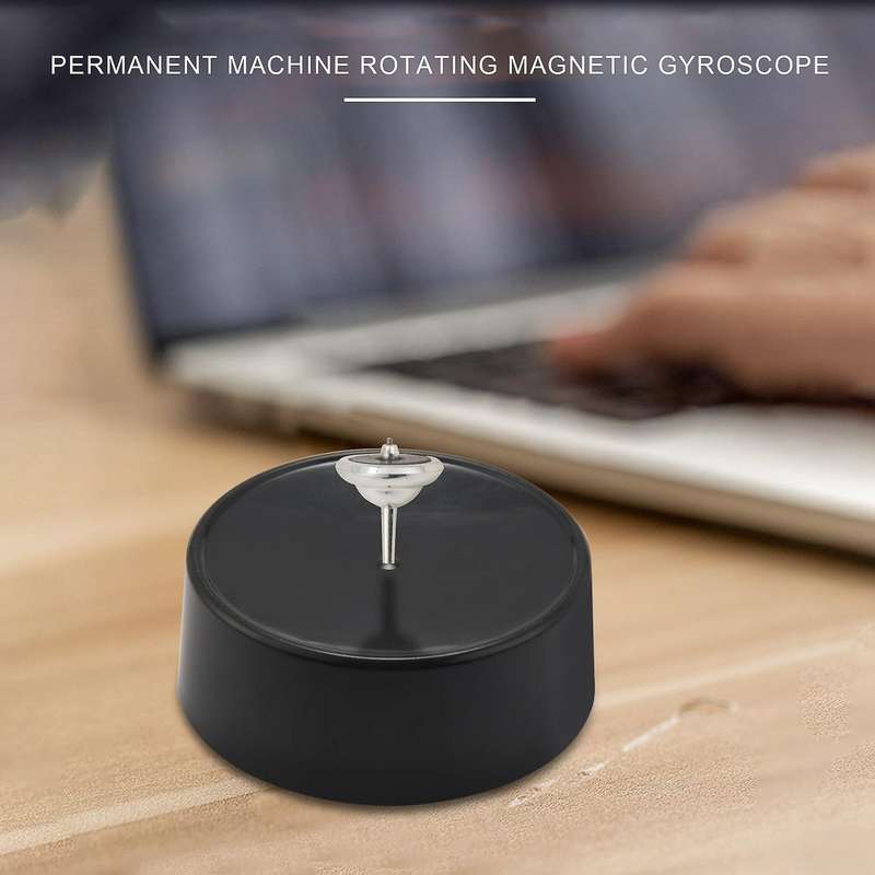 Spinning Top Electronic Perpetual Motion Rotating Magnetic Gyro Decoration Gyro Desktop Toys Gifts