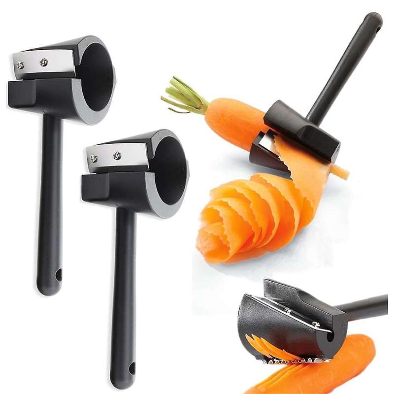 Spiral Funnel Flower Roller - Carrot Curler Peeler, Carrot Spiral Shred Slicer