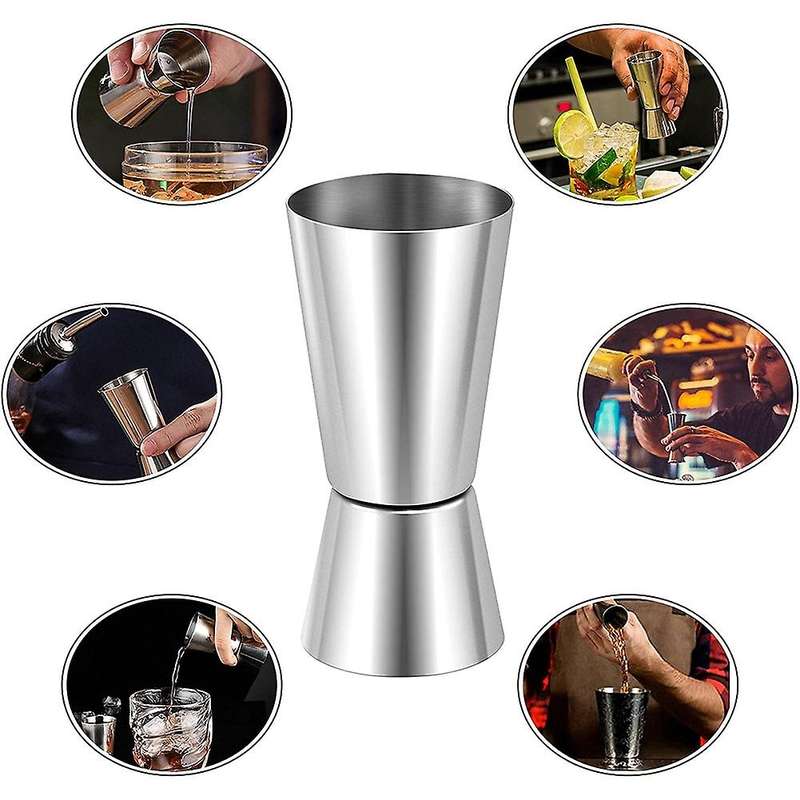 Spirit Measures 25ml/50ml, Shot Measure Drinks Jigger Craft Dual Drinks Measuring Cup for Party Win