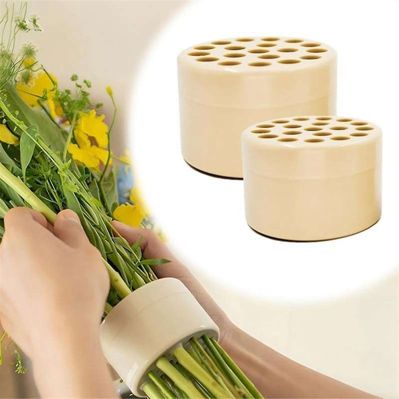 Spiral Stem Support Plastic Flower Insertion Tool Floral Design Spin Flower Tube 2 Pack