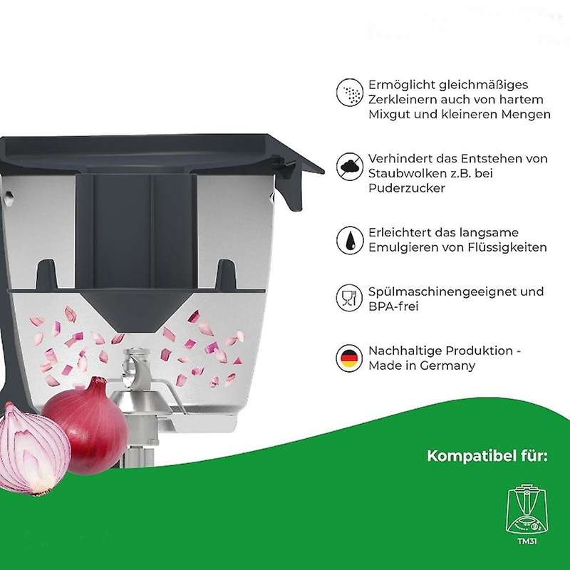 Splash Guard for Tm31 Cylinder Shaped Splash Guard Effectively Chop Blend and Mince Food