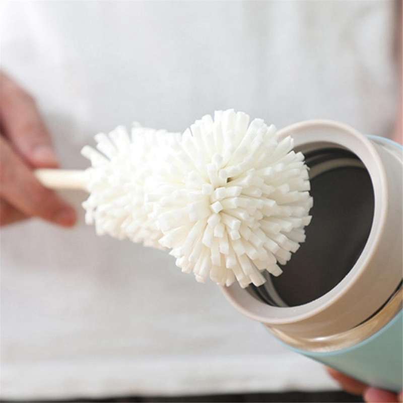 Sponge Brush Long Handle Cup Scrubber Cleaner Kitchen Cleaning Tool Bottle