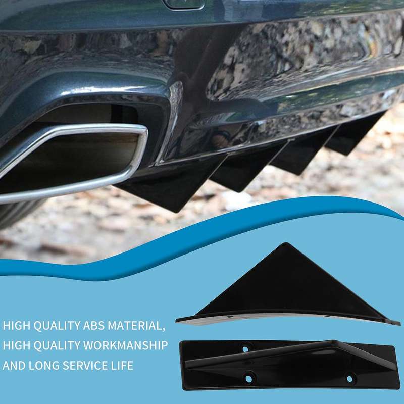 Spoiler Car Back Bumper Universal Car Rear Bumper Lip Diffuser Fin