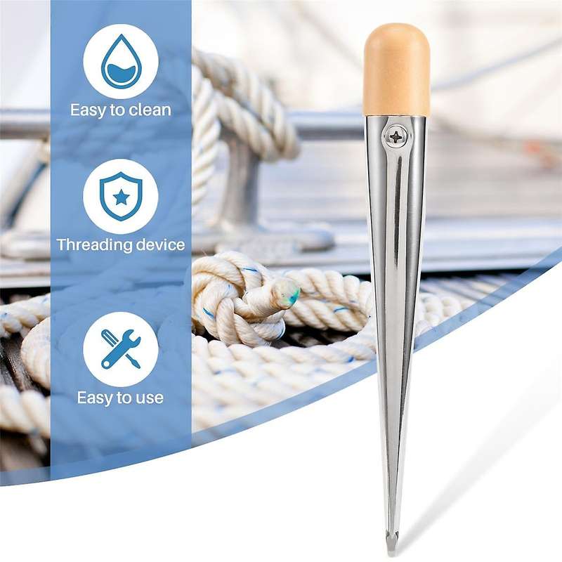 Splicing Fid,fid for Splicing Rope Kit Stainless Steel Fid for Fid Splicing Tool with Plastic Handl