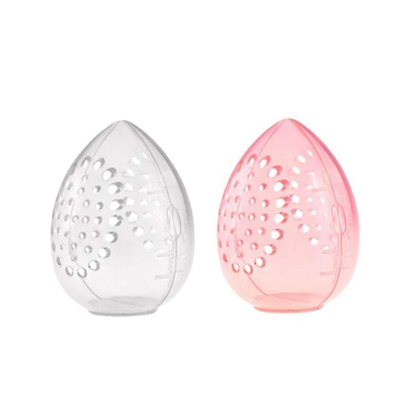 Sponge Storage Box Makeup Powder Puff Empty Egg Shaped Transparent Powder Puff Makeup Storage Box