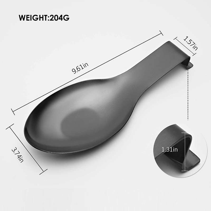 Spoon Rest for Kitchen Counter Cooking Utensil Rest Spoon Ladle Holder for Stove Top Rust Resistant