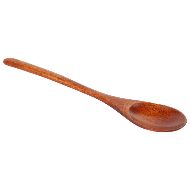 Spoons Wooden Soup Spoon 5 Pieces Eco Friendly Tableware Natural Ellipse Wooden Ladle Spoon Set Comp