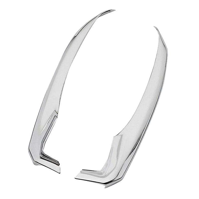 Sport Style Chrome Front Bumper Corner Moulding Cover Anti-Collision Trim for 2018 2019 2020
