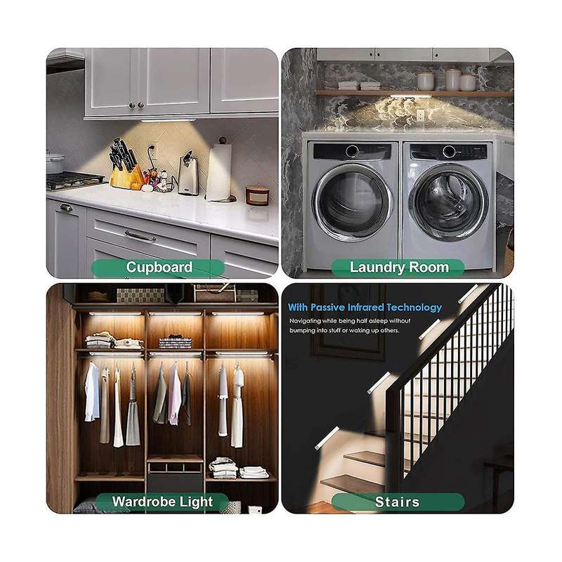 Sports Sensor Light Rechargeable Lighting Night Light Ultra-thin Sports Closet Light Rechargeable R