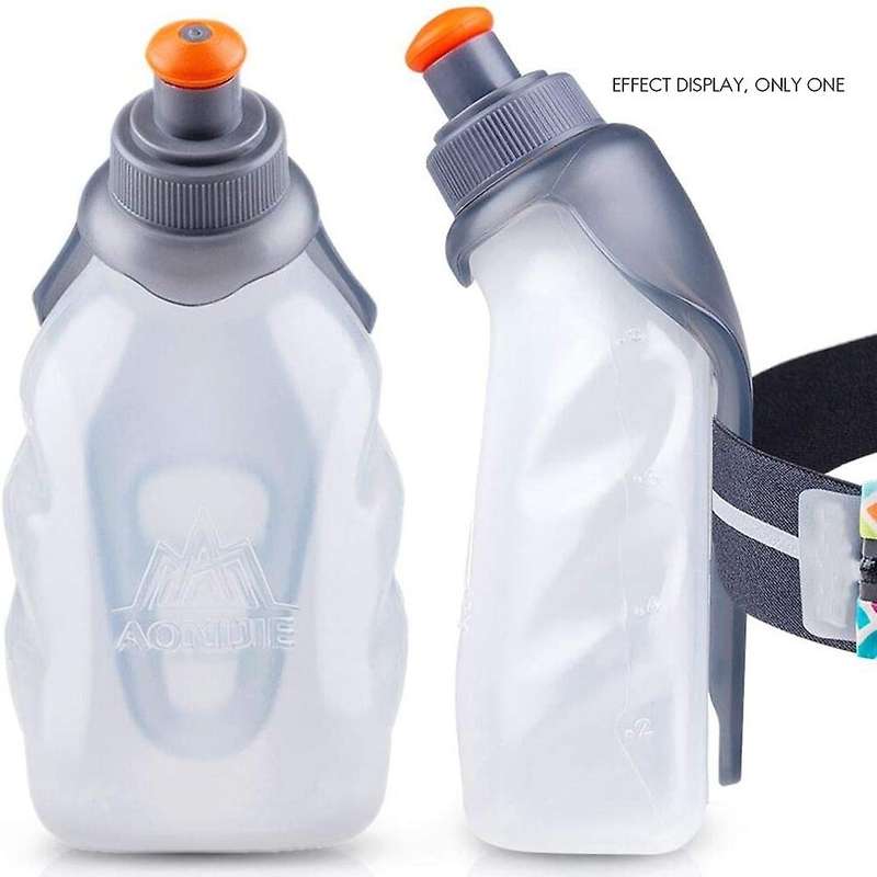 Sports Water Bottle 250Ml Outdoor Water Bag Water Cup with Clip for Marathon, -Country, Cycling, Ski