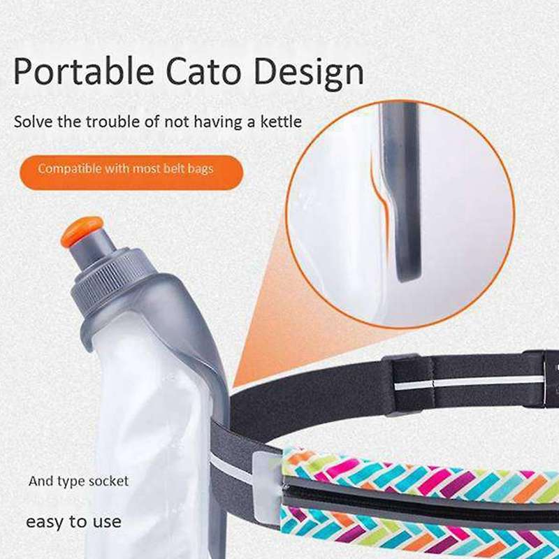 Sports Water Bottle 250Ml Outdoor Water Bag Water Cup with Clip for Marathon, -Country, Cycling, Ski