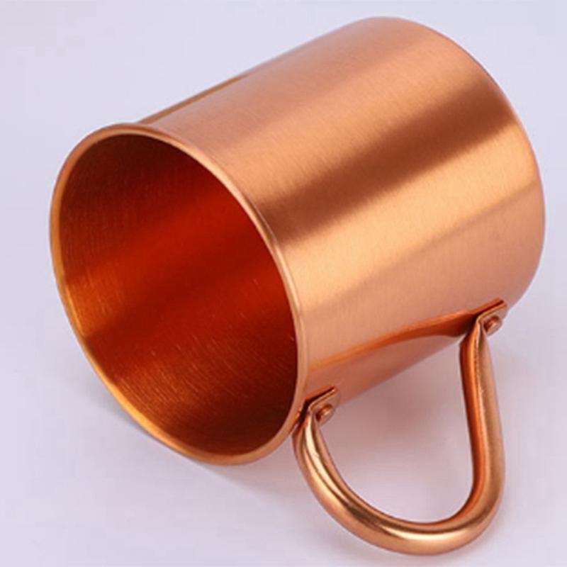 Sports Straight Cup Handle Cup Pure Copper Mug
