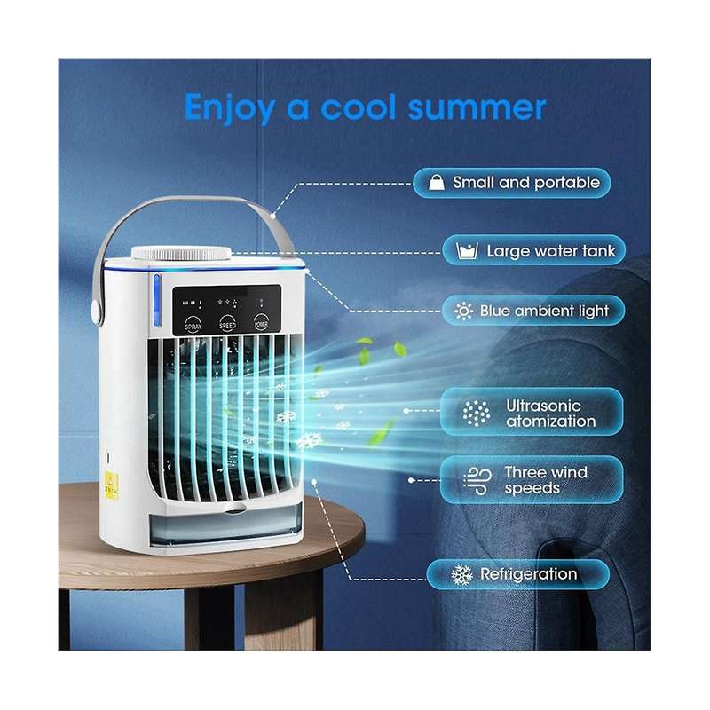 Spray Cooler 500ml Household Atomization Humidifier Usb Plug-in Three-speed Desktop Water-cooled Ai