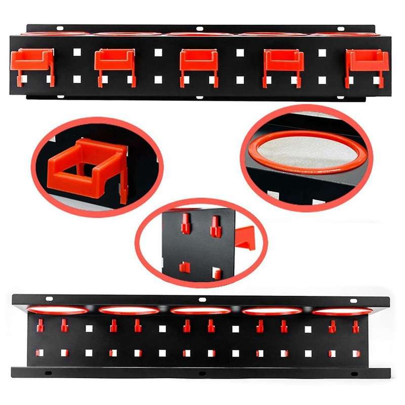 Sprays Bottle Storage Rack Mounted Bracket with Hooks Accessories Sprays Can Organizer Display Hangi