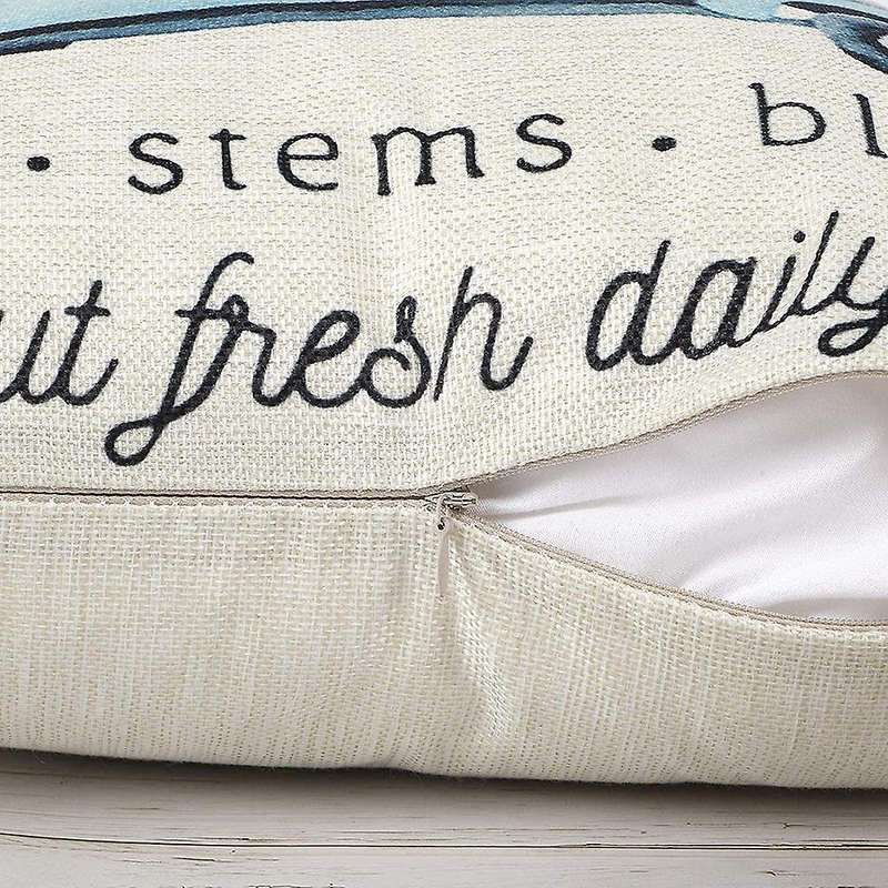 Spring Pillow Covers 18x18inch Throw Pillow Case 4, Farmhouse Cushion Case Home Decor