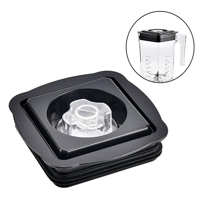 Square Blender Cup Lid Easy Operation Blender Cup Lid Easy to Clean Blender Cup Cover Plastic Materi