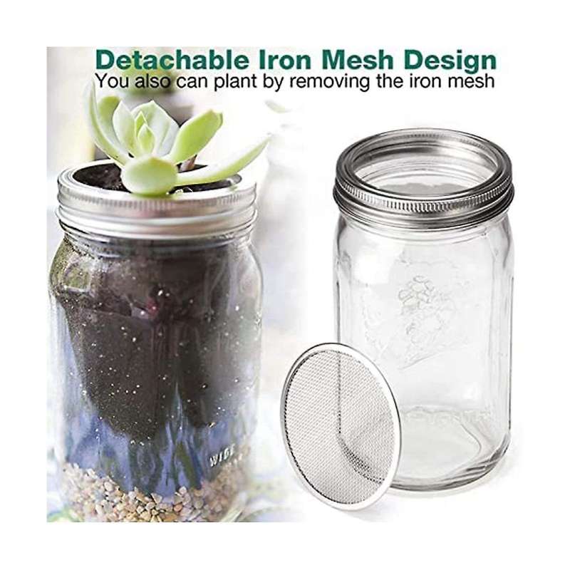 Sprouting Lid, Stainless Steel Sprouting Jar Lid, Sprouting Kit for 86mm Mouth Jars, Germination Ki