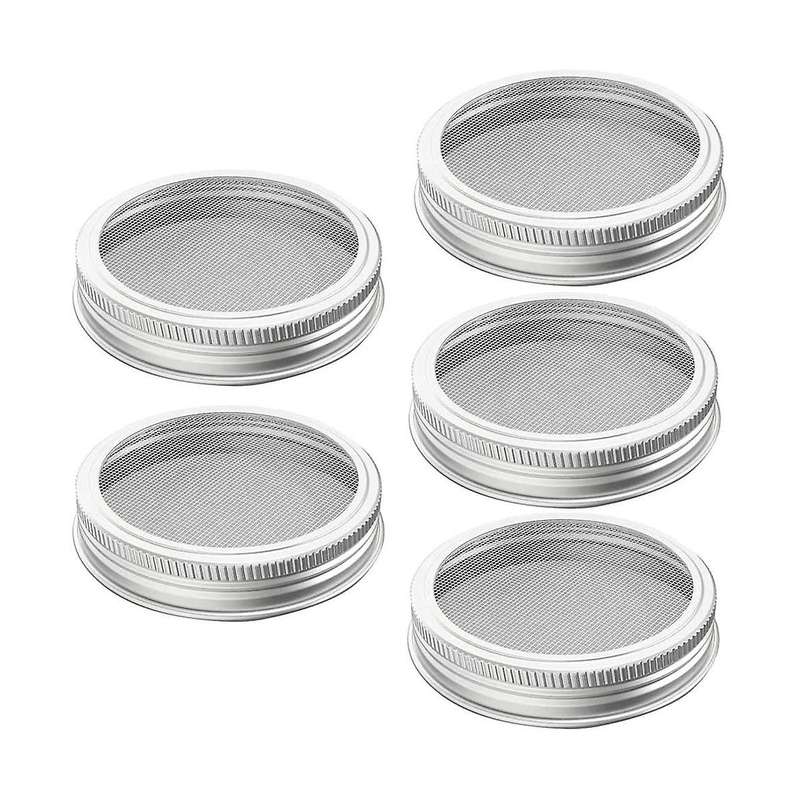Sprouting Lid, Stainless Steel Sprouting Jar Lid, Sprouting Kit for 86mm Mouth Jars, Germination Ki