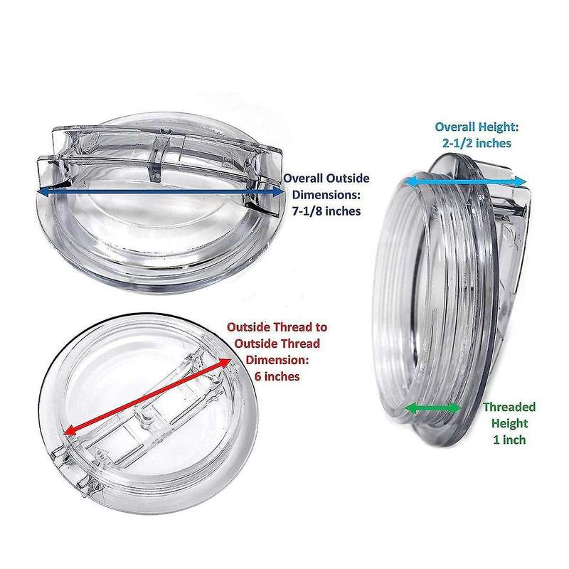 Spx3100d Thread Strainer Cover Replacement with O Ring for Super Ii Pool Pump Lid and Chlorine & Br