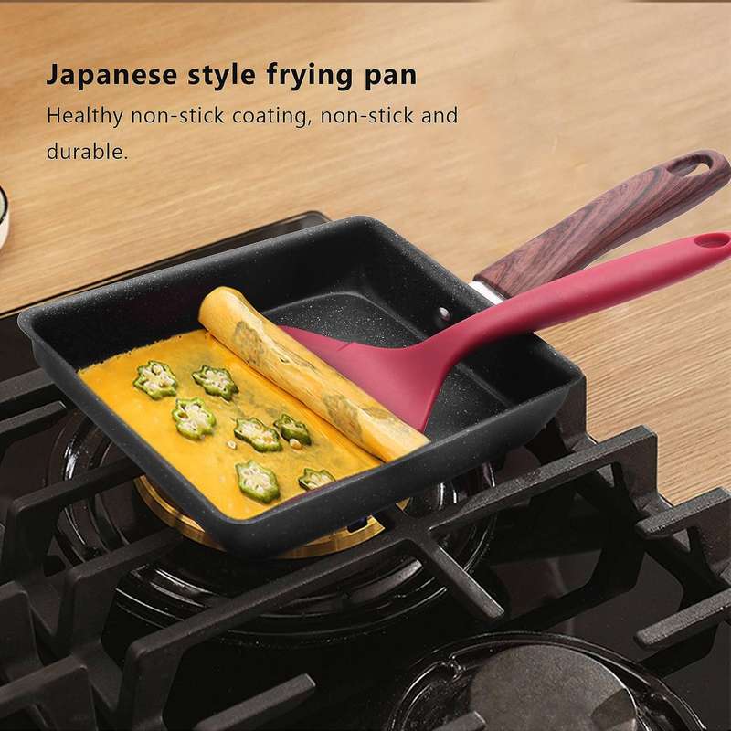 Square Non-Stick Fried Eggs Pans Stainless Fried Eggs Pans Maker Breakfast Pot Mini