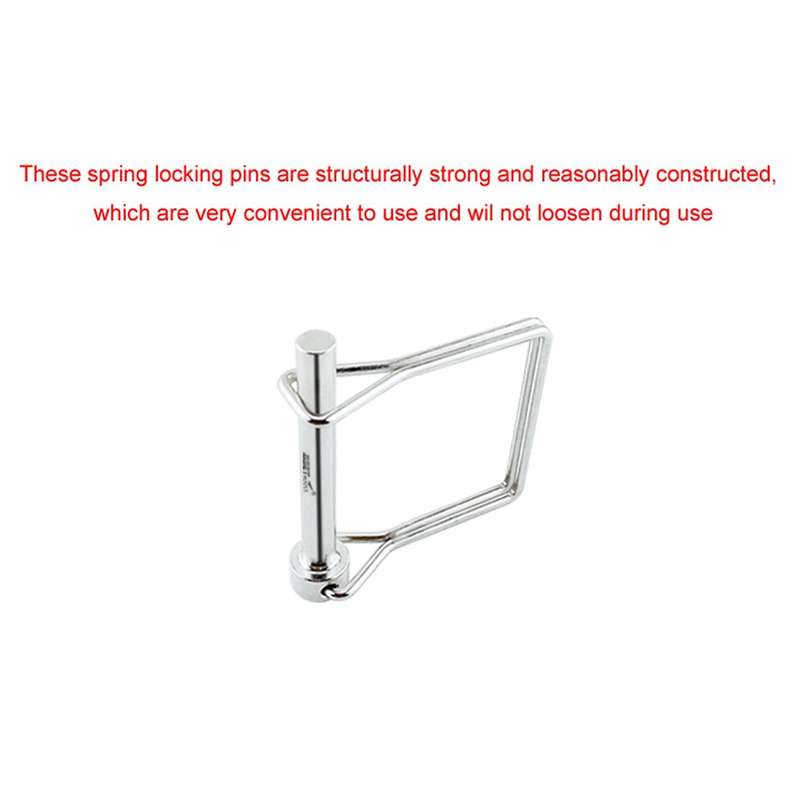 Square Shaft Locking Lock Pin Safety Coupler Pin Retainer Farm Trailers Wagons Lawn Garden Auto Car