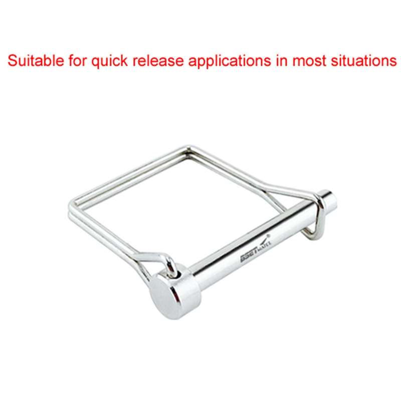 Square Shaft Locking Lock Pin Safety Coupler Pin Retainer Farm Trailers Wagons Lawn Garden Auto Car