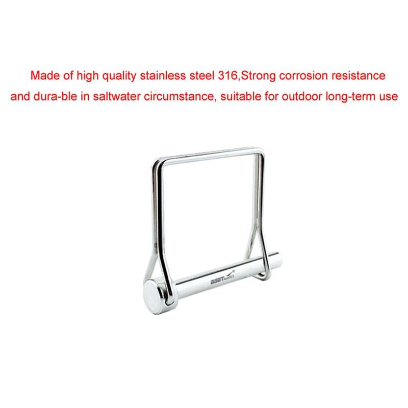 Square Shaft Locking Lock Pin Safety Coupler Pin Retainer Farm Trailers Wagons Lawn Garden Auto Car