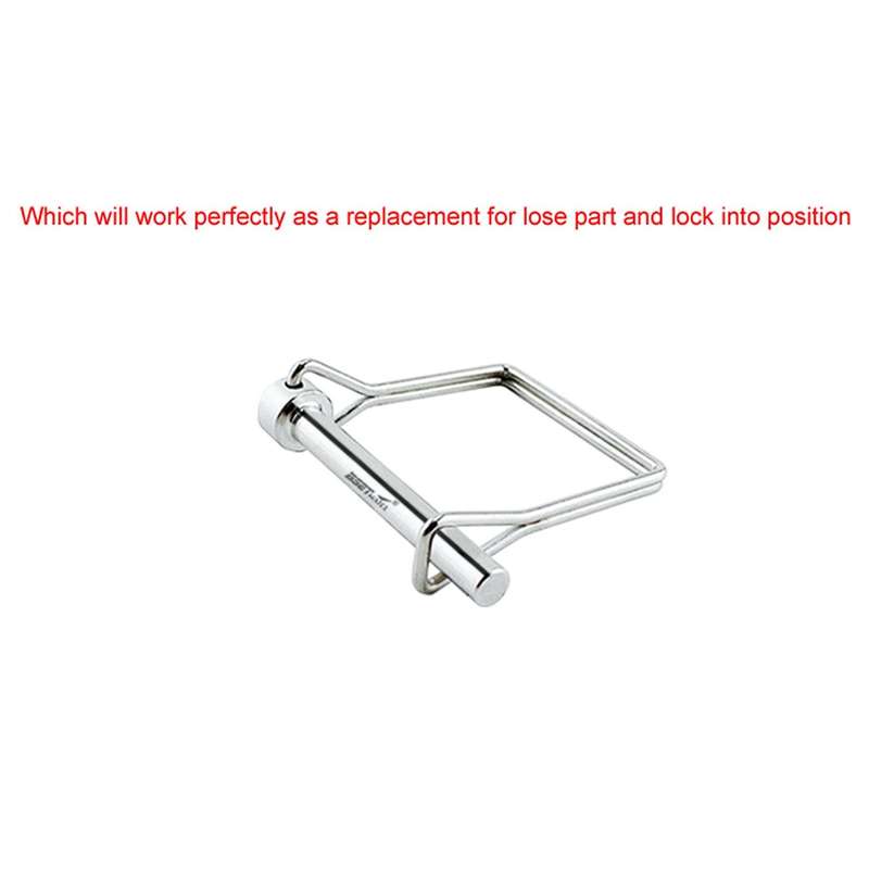 Square Shaft Locking Lock Pin Safety Coupler Pin Retainer Farm Trailers Wagons Lawn Garden Auto Car