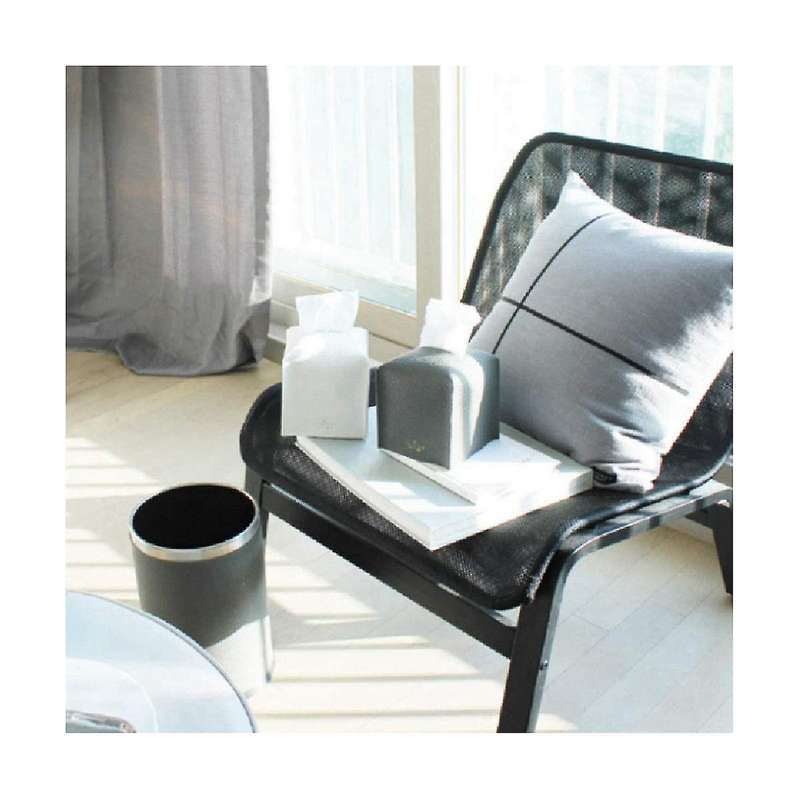 Square Pu Leather Tissue Holder Retro Tissue Box Bedroom Decor Living Room Home Decor