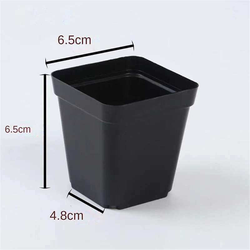 Square Seedling Pots Flexible Plastic Seedling Pots are for Plants and Succulents in Square Pots(100