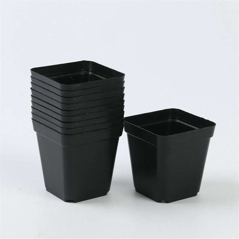 Square Seedling Pots Flexible Plastic Seedling Pots are for Plants and Succulents in Square Pots(100