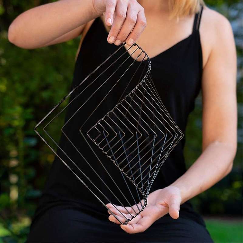 Square Wave The Mesmerizing Kinetic Wind Spinner Magical Calming Art Piece
