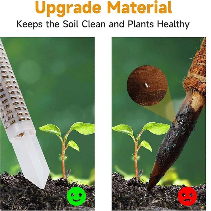 Stackable Transparent Plastic Moss Pole for Plants Monstera , Indoor Plant Accessories Support Stake