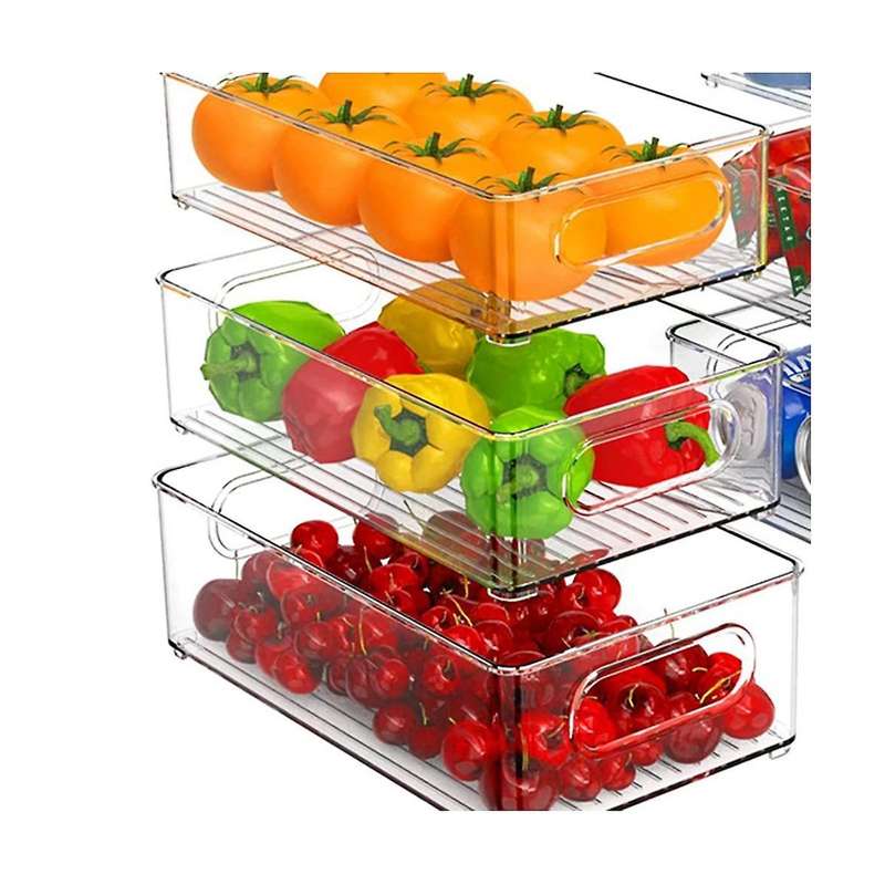 Stackable Fridge Organiser 6, Kitchen Organiser Drawer & Organiser Fridge Organiser