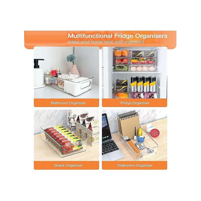 Stackable Fridge Organiser 6, Kitchen Organiser Drawer & Organiser Fridge Organiser