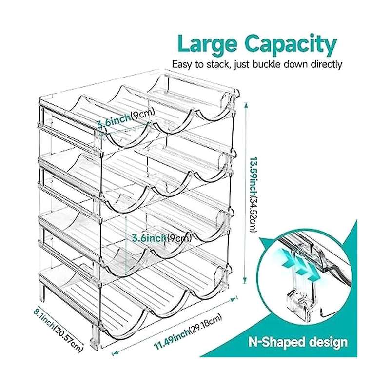 Stackable Storage Rack for Kettle Rack Is Used for Organizing and Storing Plastic Wine Rack