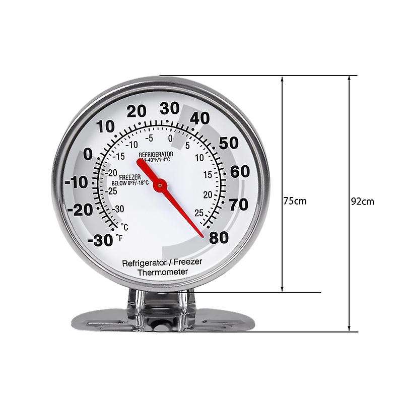 Stainless Refrigerator Thermometer Freezer Temperature Gauge Mini Thermometer Grill for Home Kitche