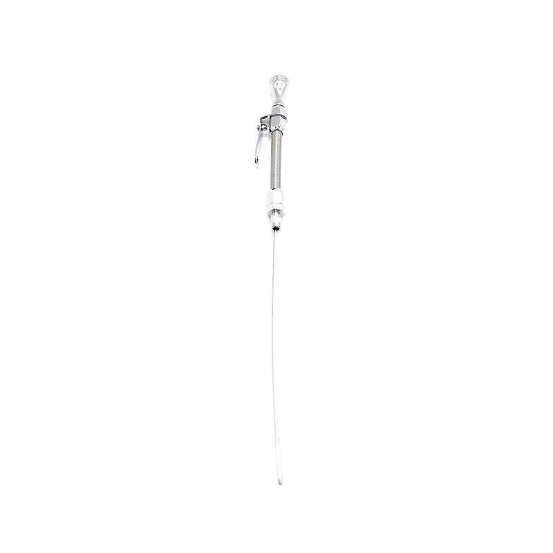 Stainless Braided Firewall Flexible Dipstick Engine Oil Dipstick for -79 Early 265 283 327 350