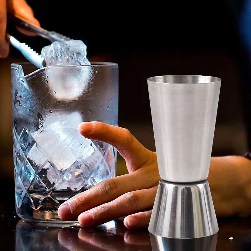 Stainless Steel 25/ 50 Ml Jigger Dual Spirit Measure Cup Measuring Cup for Bar Party Wine Drink Sha