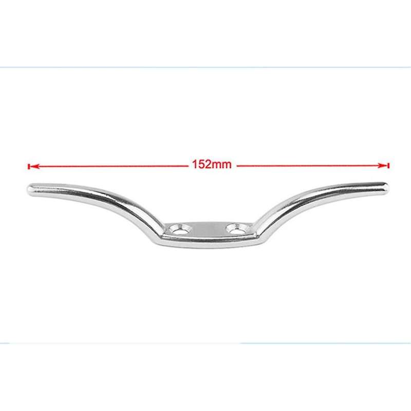 Stainless Steel 316 Flagpole Cleat Hook Fixed Hook Flag Rope Cleat Flag Halyard Boat Securing Tie D