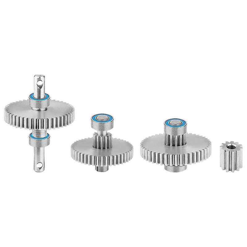 Stainless Steel 40.3:1 Ratio Transmission Gear Pinion Set Low Gears Motor Pinion for TRX4M Upgrades
