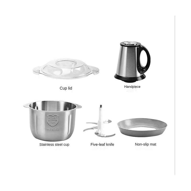 Stainless Steel 5l Electric Meat Grinder Multifunction Vegetable Fruit Food Processor Chopper Kitch