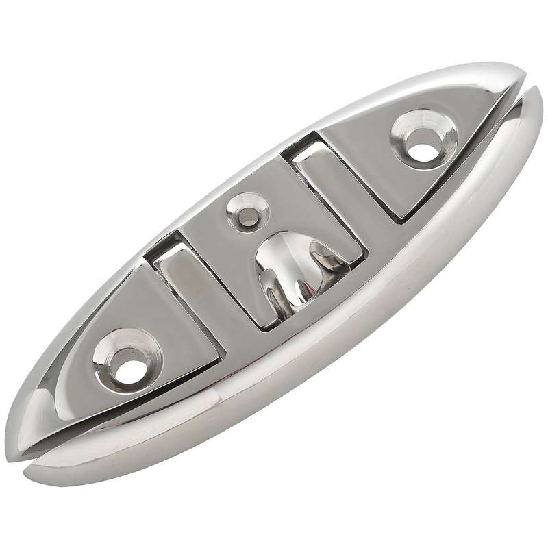Stainless Steel 316 Marine Grade Boat Flip Up Folding Pull Up Cleat Dock Deck Line Rope Mooring Clea