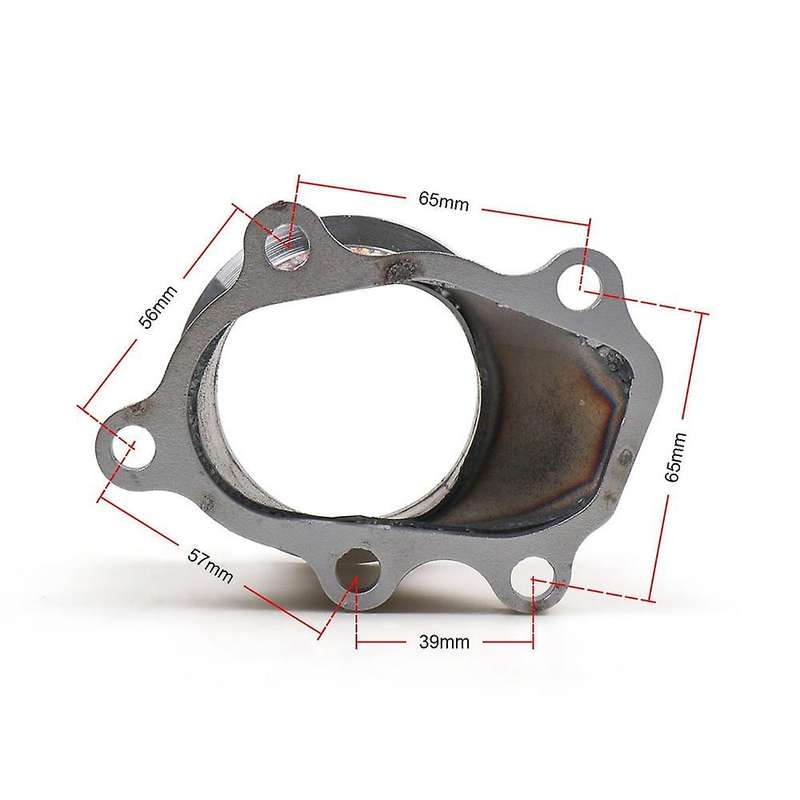 Stainless Steel Adapter for T25 T28 GT25 GT28 to 2.5 inch Turbo Down Pipe Adapter 63mm V-Band Clamp
